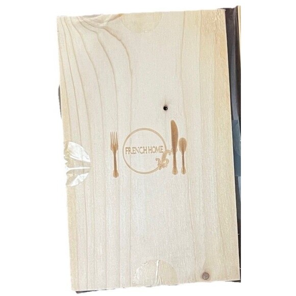 Laguiole 4 Cake Forks French Home Shades of Blue Bee Stainless Steel Box Set New - Picture 4 of 4